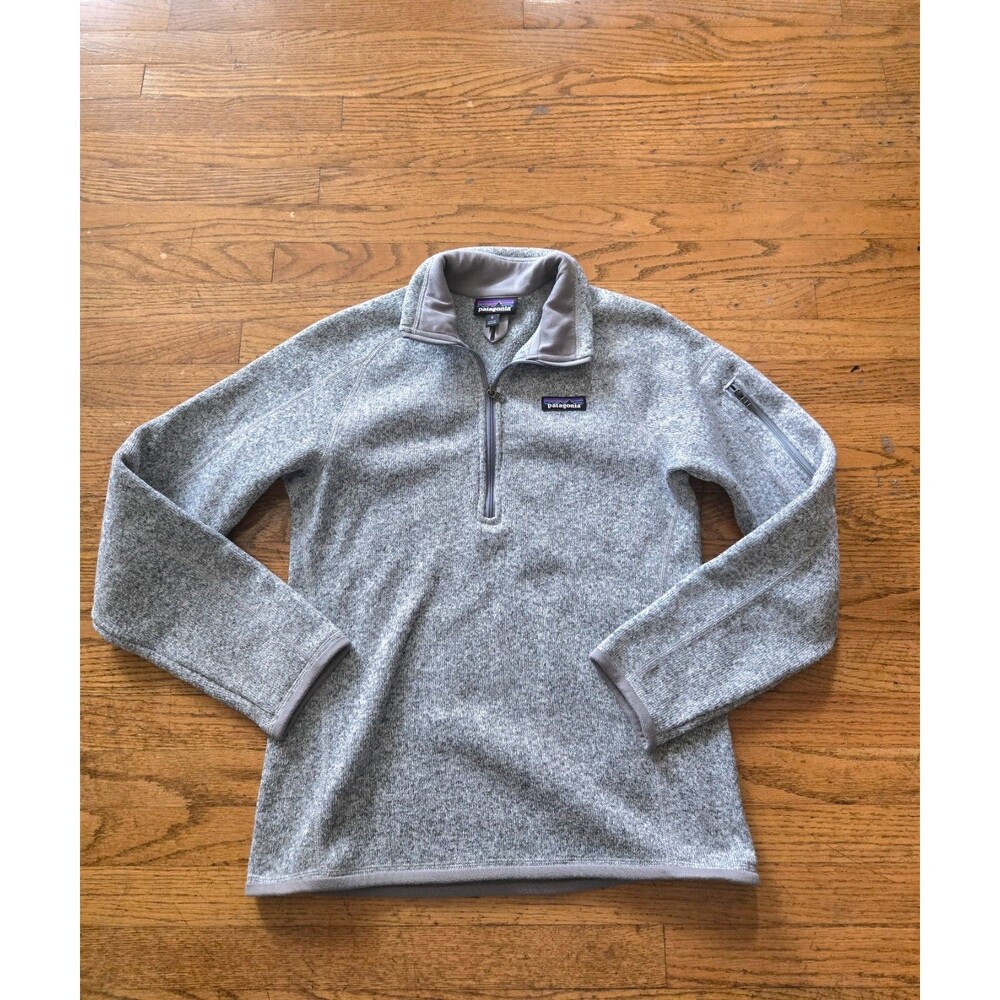 Patagonia Better Sweater Quarter Zip Pullover Fleece Jacket Gray Women's Small